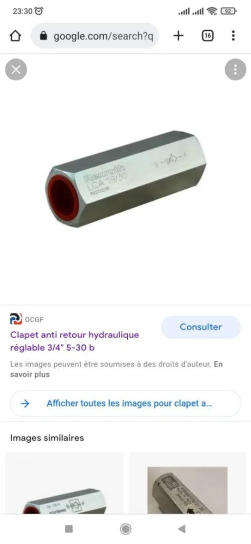 Flexible et composants hydrauliques 