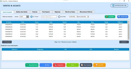 Logiciel de Gestion de Caisse et de Stock