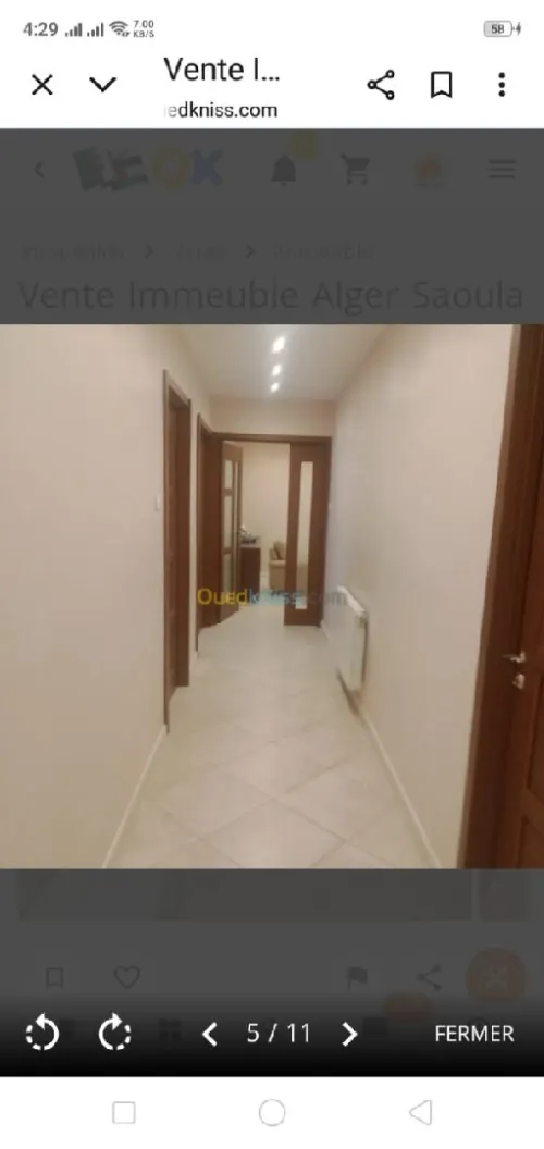 Location Immeuble Alger Saoula