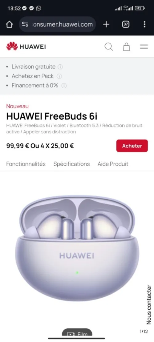 HUAWEI FreeBuds 6i ORIGINAL 