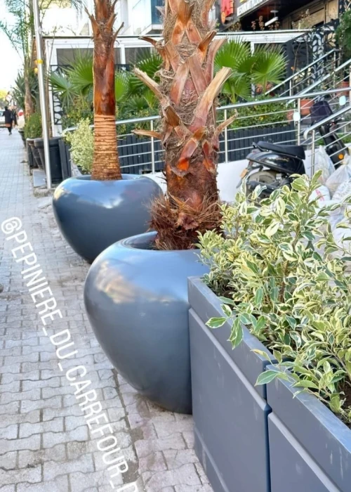 Pot et banc en GRC 