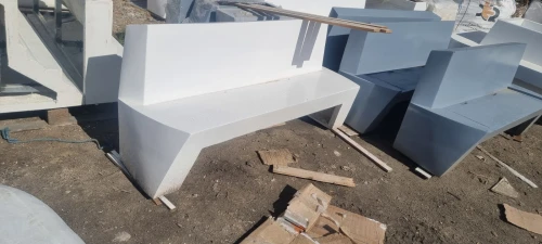 Pot et banc en GRC 