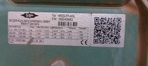 Compresseur frigorifique industriel Bitzer + Chambres froides complètes