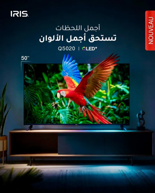 TV IRIS 50" QLED+ Q5020 GOOGLE TV ANDROID 14 SMART 50 POUCES