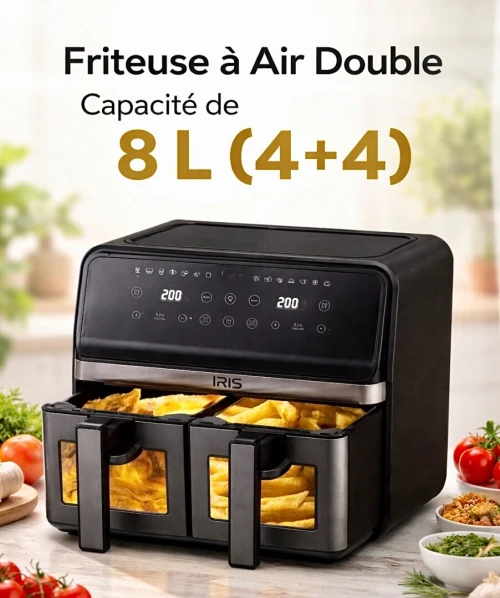 AIR FRYER IRIS IPE-AF08-180X 8L 2200W 12 MENUS