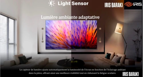 TV IRIS 75" QLED+ Q7030 120HZ SMART GOOGLE TV 4K UHD ANDROID  75 POUCES