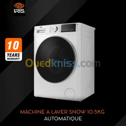 MACHINE À LAVER IRIS SNOW INVERTER 10.5kg Garantie 10 ans