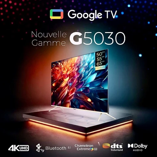 TV IRIS 60" G5030 GOOGLE TV 4K UHD SMART ANDROID  60 POUCES