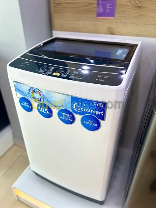 MACHINE À LAVER IRIS 10.5 KG ECOSMART AUTOMATIQUE 
