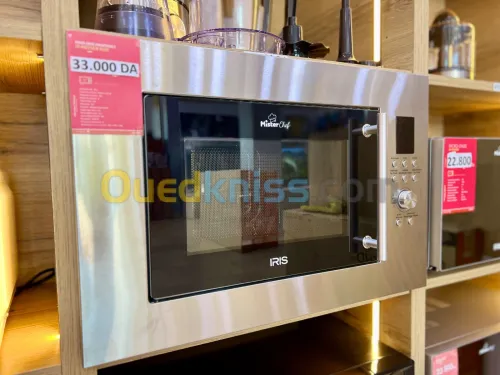 MICRO ONDES IRIS ENCASTRABLE INOX/NOIR