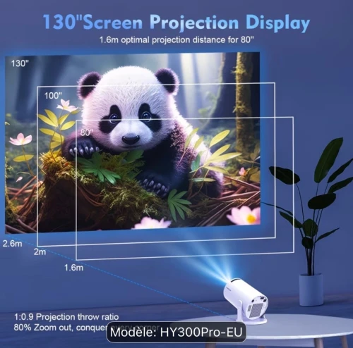 Vidéo projecteur WIFI BLUETOOTH