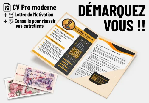 Rédaction CV + Lettre de motivation صياغة احترافية + رسالة تحفيزية من طرف محترف