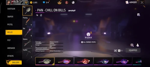 Free fire account lvl 59 qrib 60