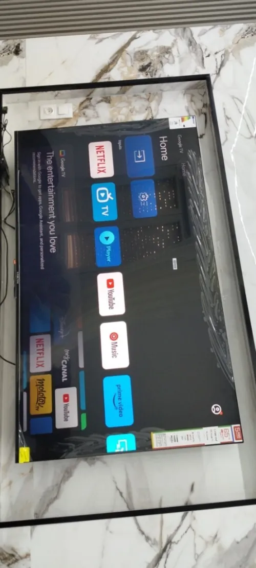 Télévision stream 65 pousse Google tv
