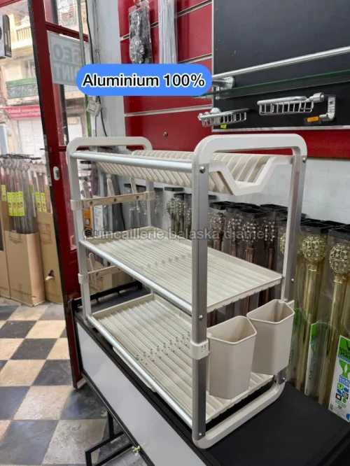 Égouttoir a vaisselle de luxe aluminium et inox