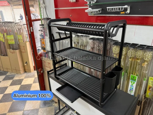 Égouttoir a vaisselle de luxe aluminium et inox