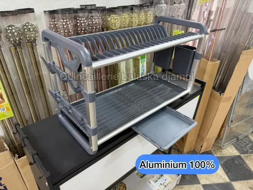 Égouttoir a vaisselle de luxe aluminium et inox