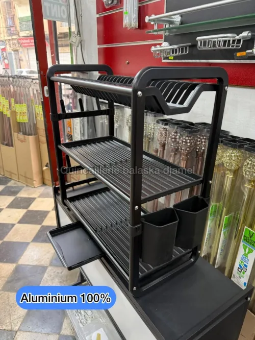 Égouttoir a vaisselle de luxe aluminium et inox