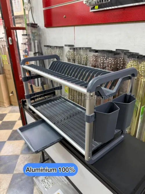 Égouttoir de cuisine inox et aluminium de luxe