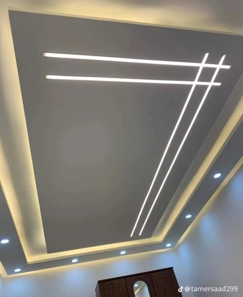 Décoration placo plâtre - électricité moderne