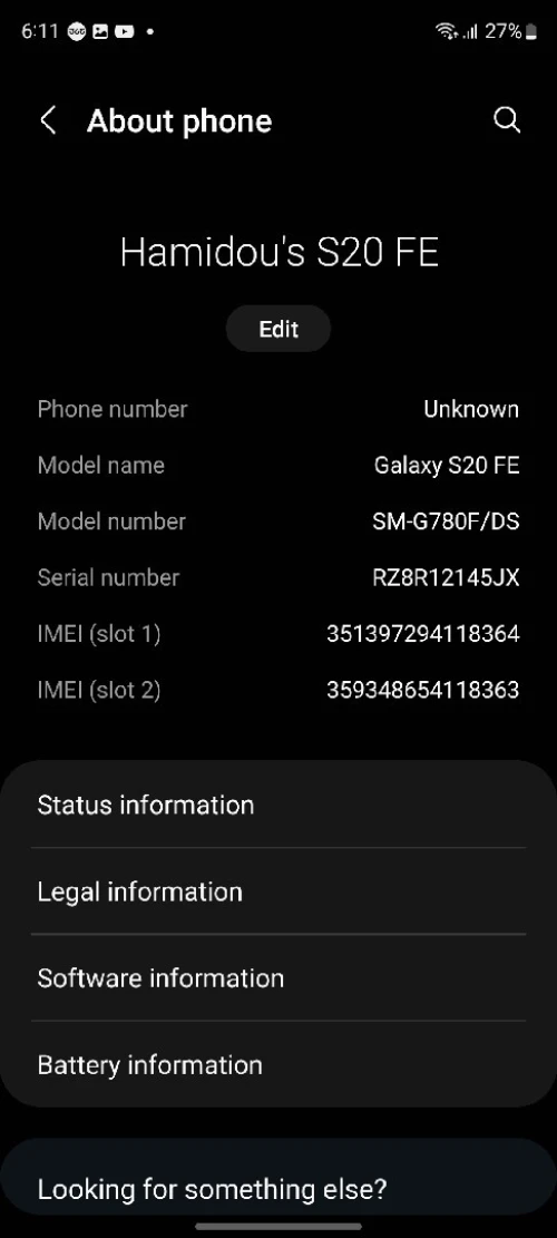 Samsung S20 FE