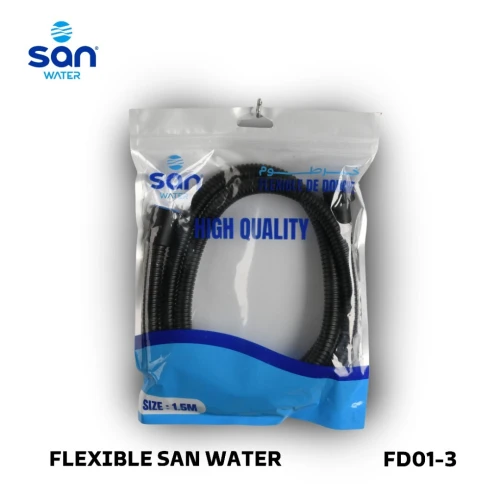 TUYAUFLEXIBLE DE DOUCHE 1.5M HAUTE QUALITE DE LA MARQUE SAN WATER