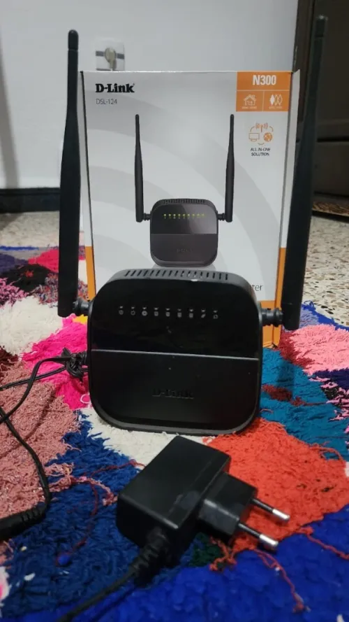 Modem&Routeur D-Link DSL-124 ADSl2+ Wifi N300 4-Port