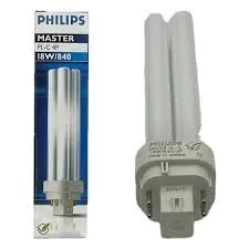 Lampe Philips MASTER PL-C 18W - 840 Blanc Froid 4 Pin G24q-3 (4-pins)