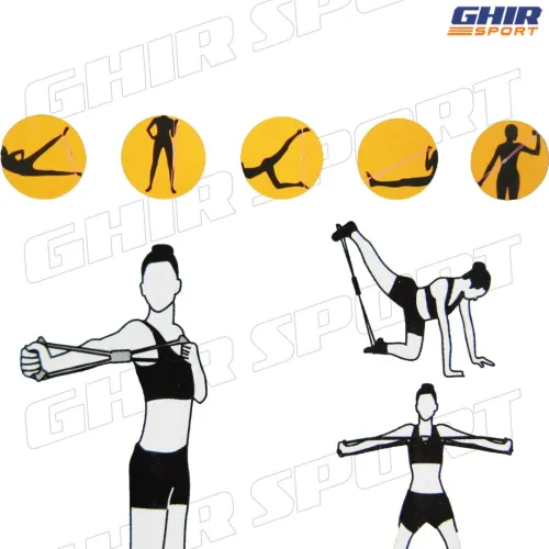BANDE ELASTIQUE DE RESISTANCE EN FORME 8 POUR YOGA | 00704