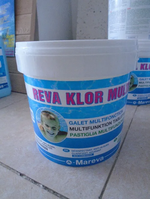 Chlore multi 250 G bidon de 5 KG