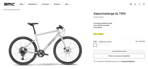 Vélo suisse BMC Alpenchallenge TWO