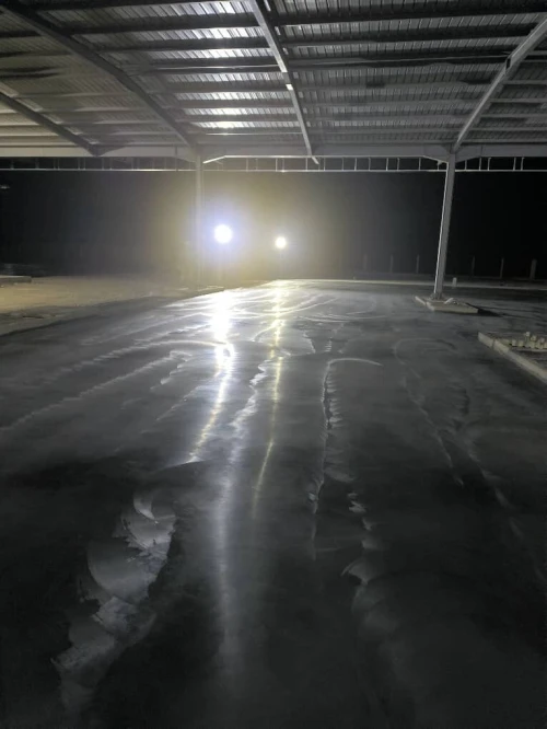 Béton lissé hélicoptère