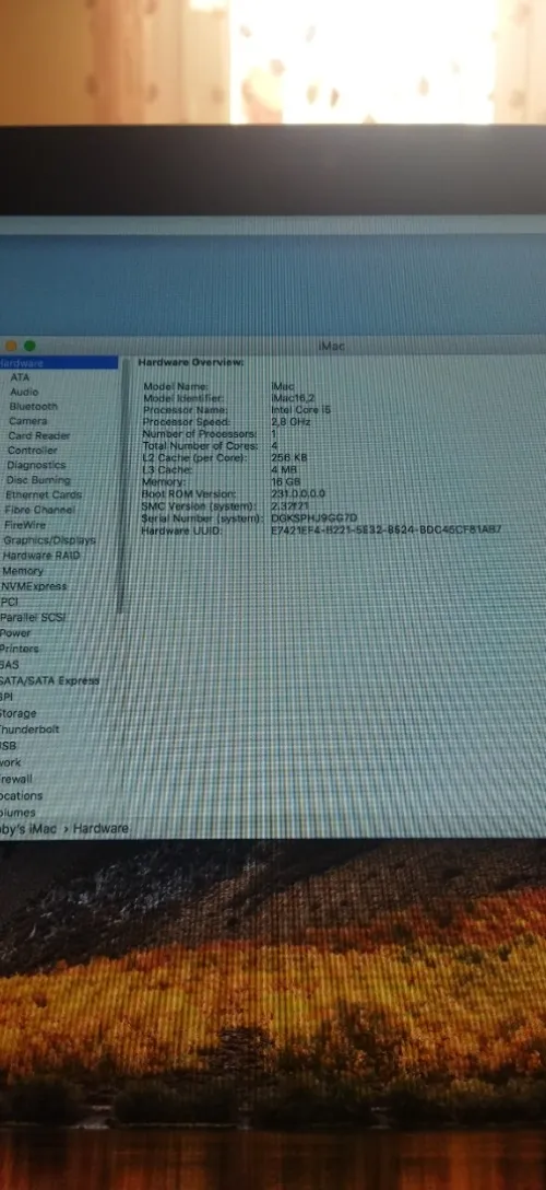 iMac i5 16g ram. 1 tira hdd