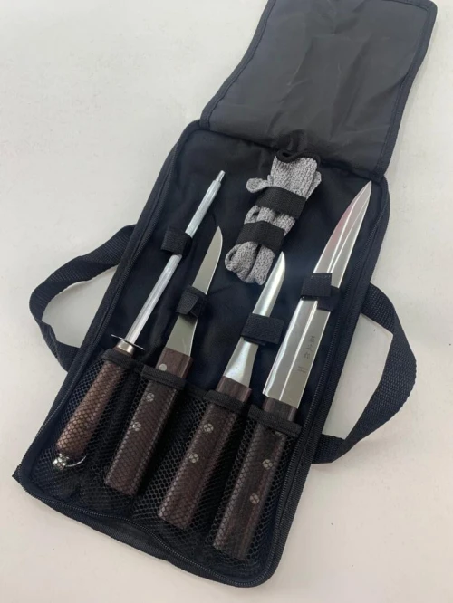 Pochette de Couteaux Professionnelle 5 pièces  حقيبة سكاكين