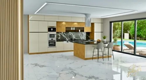 Plane cuisine et chambre 3D
