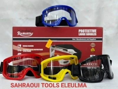 Lunettes de protection transparent anti buée, Anti-poussière étanche, monture Jaune ,