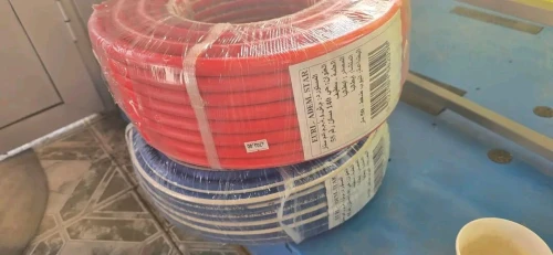 Tuyau pression acetylene oxygène  Diamètre : 8x15mm Couleur : Rouge/Blue