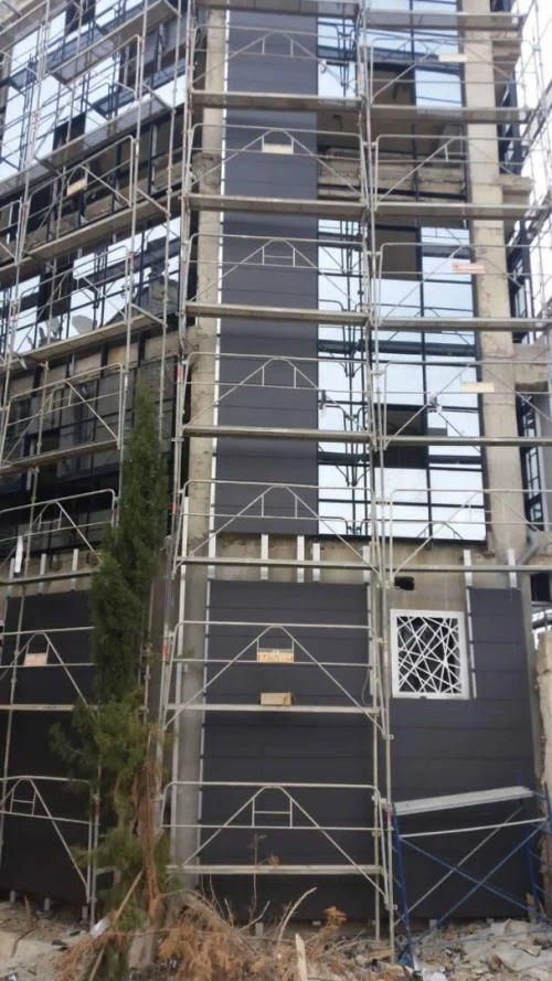 Revêtement façade ventilée  alucoband/ céramique /mur rideaux