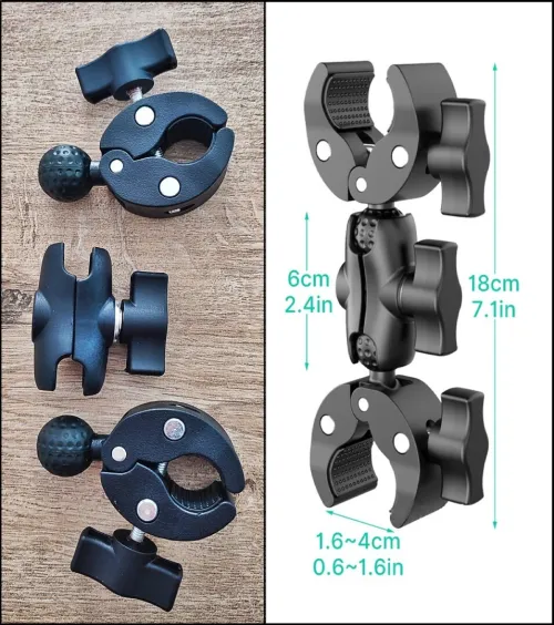 fixation MOTO velo 4*4 pour insta360 GoPro DJI action cam