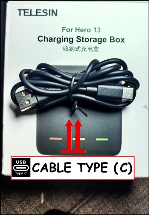 Chargeur pour GoPro 13 Black ( charge 3 batteries )