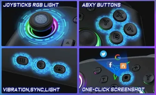 Manette sans fille RGB Switch / PC / Android