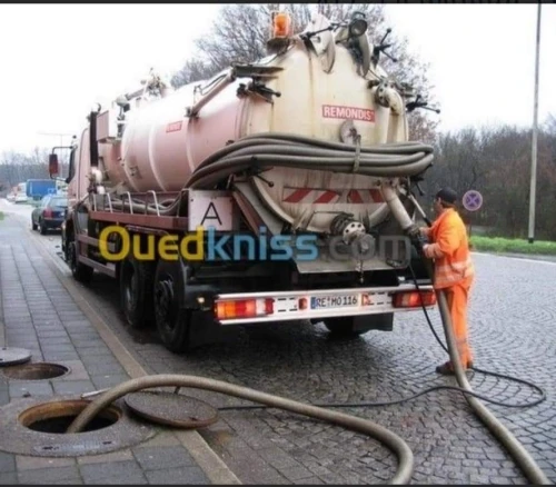 Service nettoyage Débouchage canalisation curage vidange fosse septique