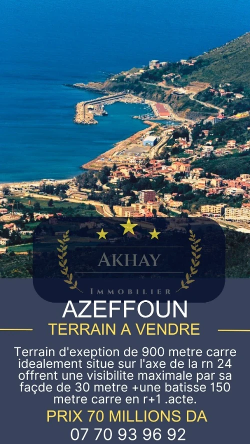 Vente Terrain Tizi Ouzou Tizi ouzou