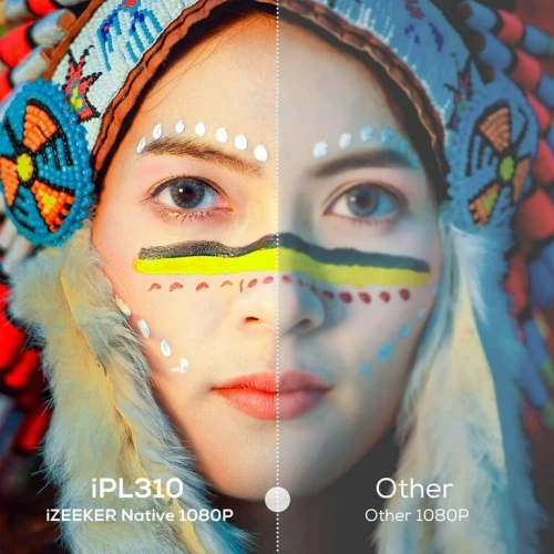 Vidéo projecteur Datashow iZeeker iPL310 5000 lumens 1080P Wi-Fi 5G Bluetooth +Sacoche ضمان 30 يوم