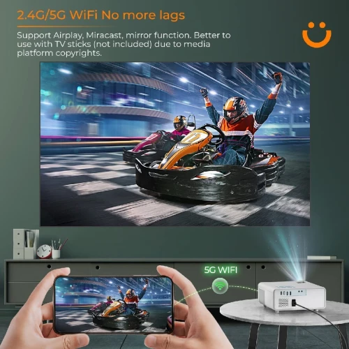 Projecteur Datashow Yaber Y9 Pro Full HD bleutooth WIFI 400Ansi Lumens+cartable+écran