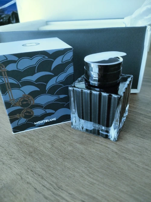 MONTBLANC Stylo à Plume Meisterstück Geometry Solitaire Le Grand + Encrier + Étui
