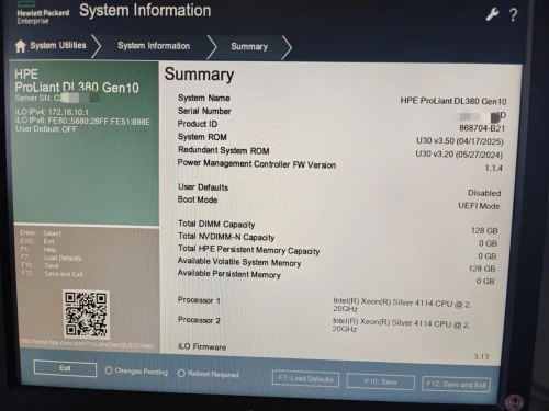 SERVEUR HP PROLIANT DL380 G10