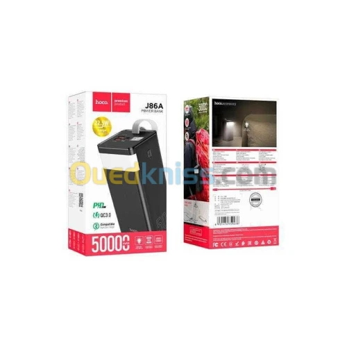 Power Bank Hoco 50000Mah - Affichage Numérique Led - Torche Led 