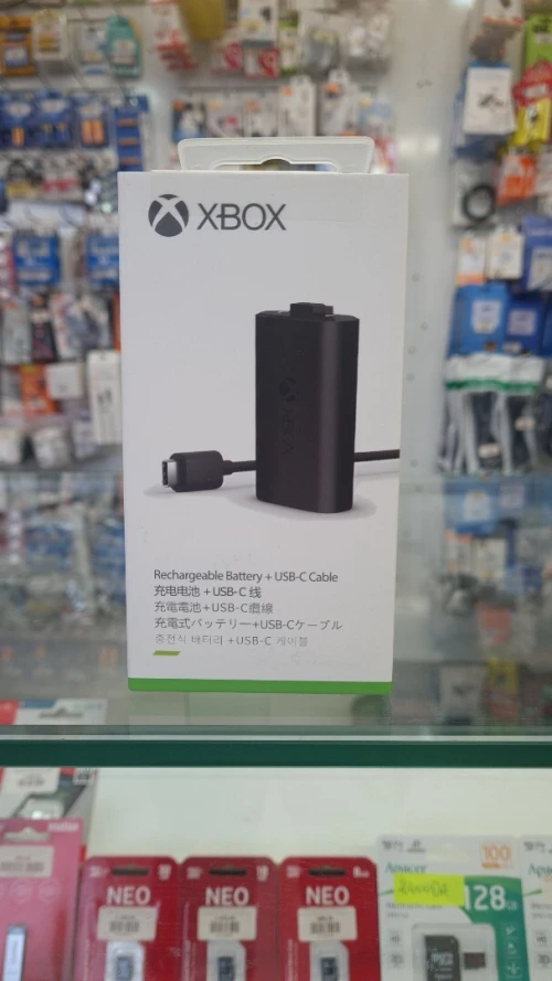 BATTERIE MANETTE XBOX-ONE S XBOX SERIES X/S ORIGINALE -RECHARGEABLE 1400MAH + CABLE USB A TO TYPE-C