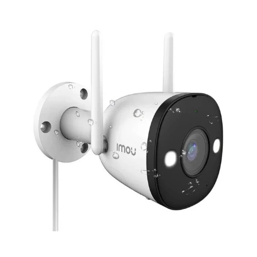 CAMERA IP WIFI IMOU BULLET 2C - 4MP FHD 1080P- ZOOM NUMERIQUE 8X - DETECTION DE PERSONNES - MICROPHONE ET HAUT-PARLEUR - EMPLACEMENT MICRO SD (JUSQU A 128 GO) IPC-F42N